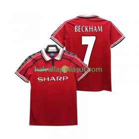 Jalkapallo Pelipaidat/Peliasut Manchester United BECKHAM 7 1999 Retro Kotipaita 1998 Lyhythihainen